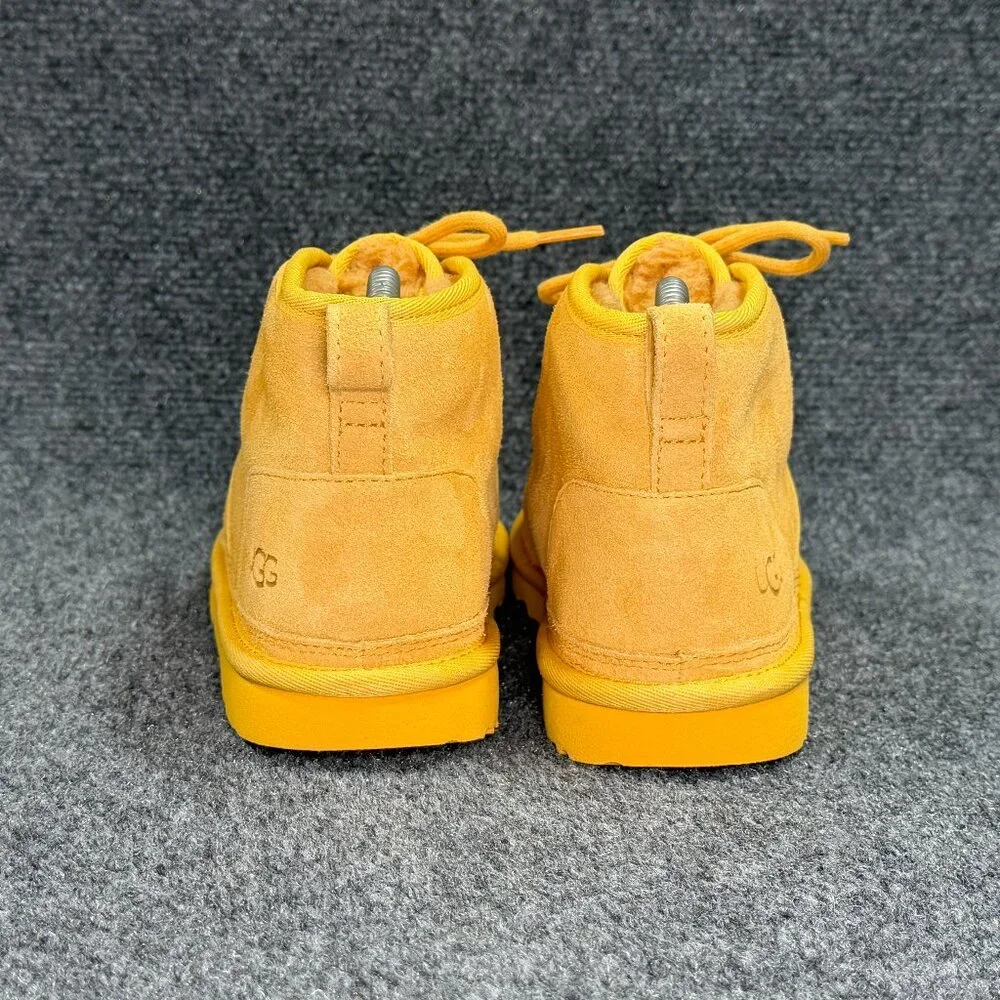 UGG Neumel II Boots Youth 4 Gold Yellow Suede Shearling Winter Chukka Snow Shoes